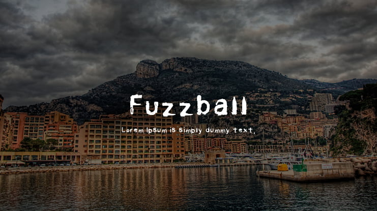Fuzzball Font