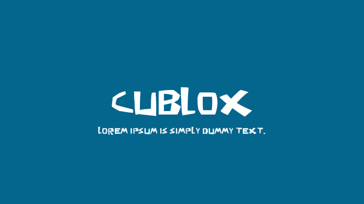 Cublox Font Family