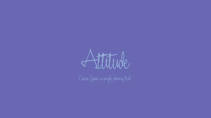 Attitude Font