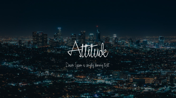 Attitude Font