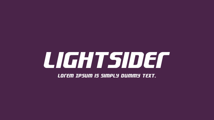 Lightsider Font Family