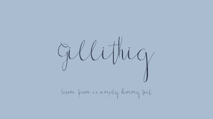 Gillithig Font
