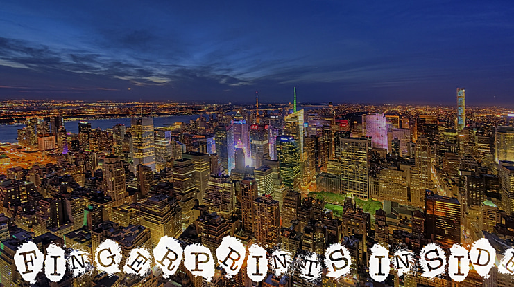 Fingerprints Inside Font