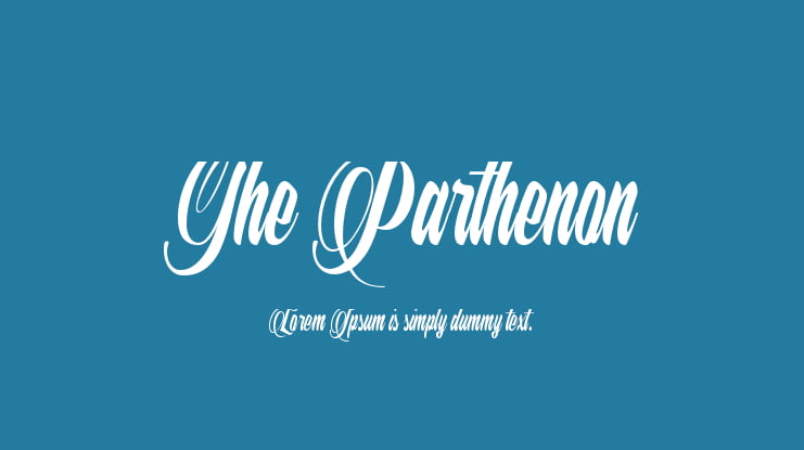 The Parthenon Font
