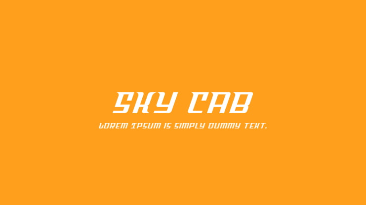 Sky Cab Font Family