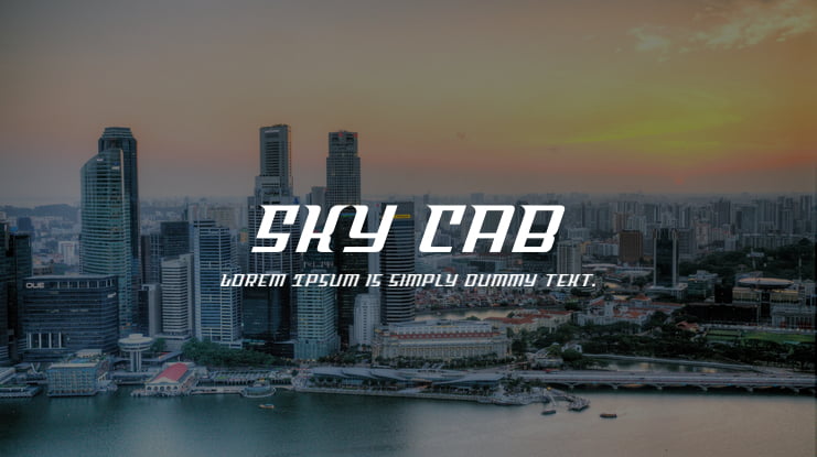 Sky Cab Font Family
