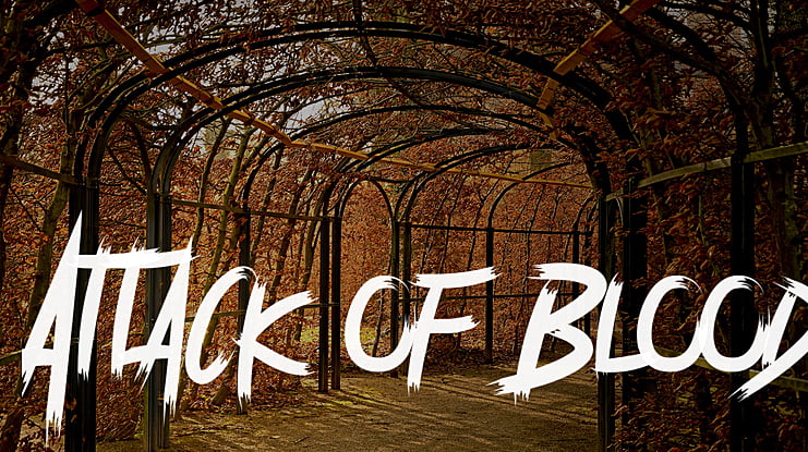 Attack of Blood Font Family