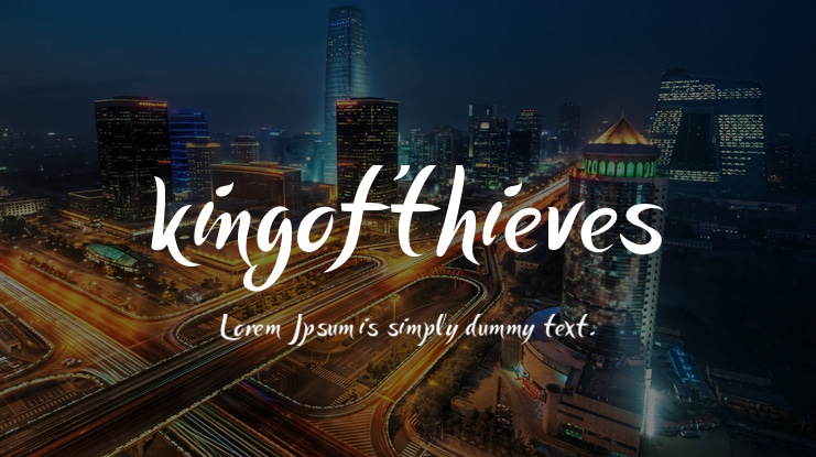 kingofthieves Font