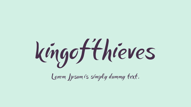 kingofthieves Font