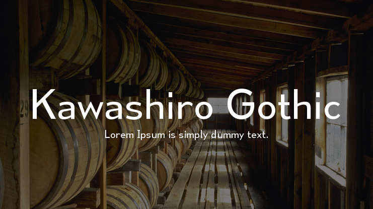 Kawashiro Gothic Font
