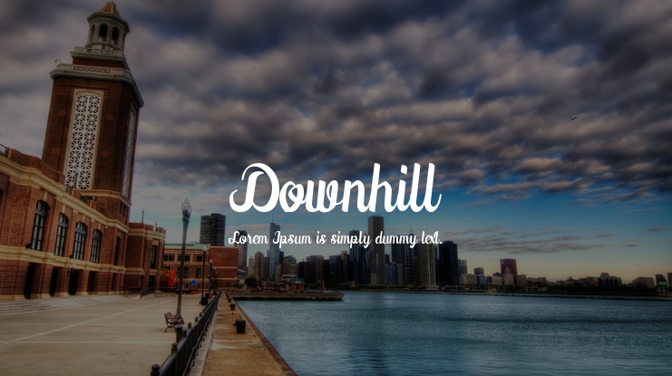 Downhill Font