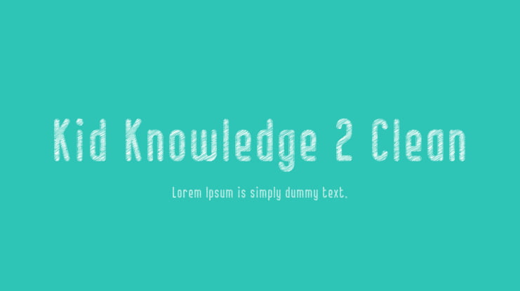 Kid Knowledge 2 Clean Font Family