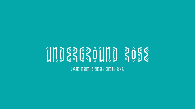 Underground Rose Font Family