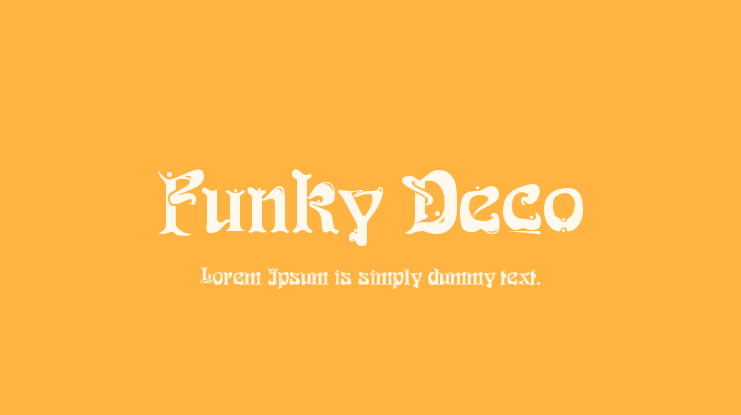 Funky Deco Font