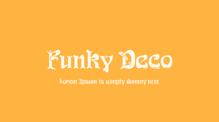 Funky Deco Font
