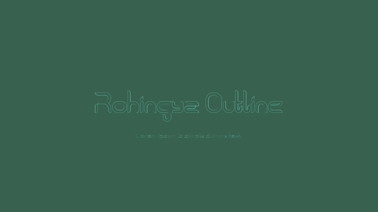 Rohingya Outline Font