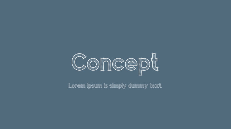 Concept Font Family