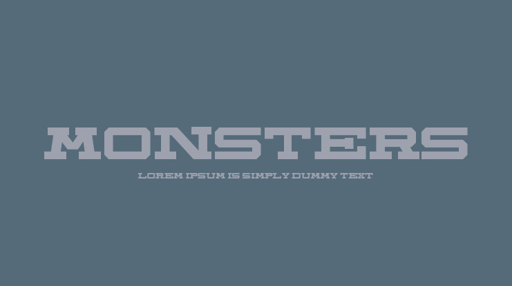 Monsters Font