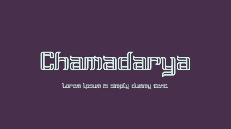 Chamadarya Font