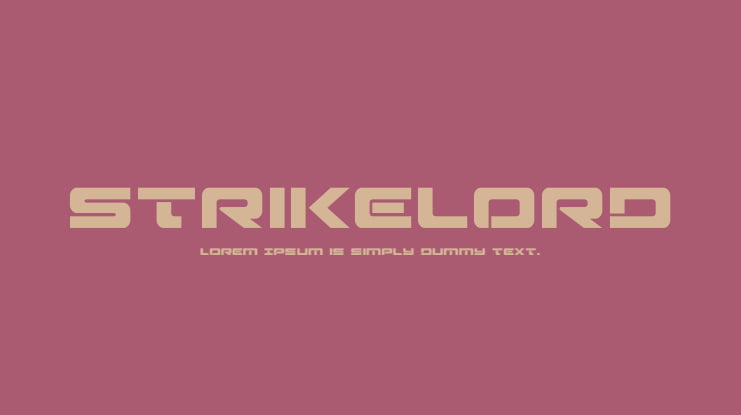 Strikelord Font Family