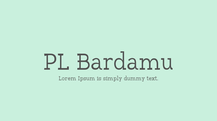 PL Bardamu Font