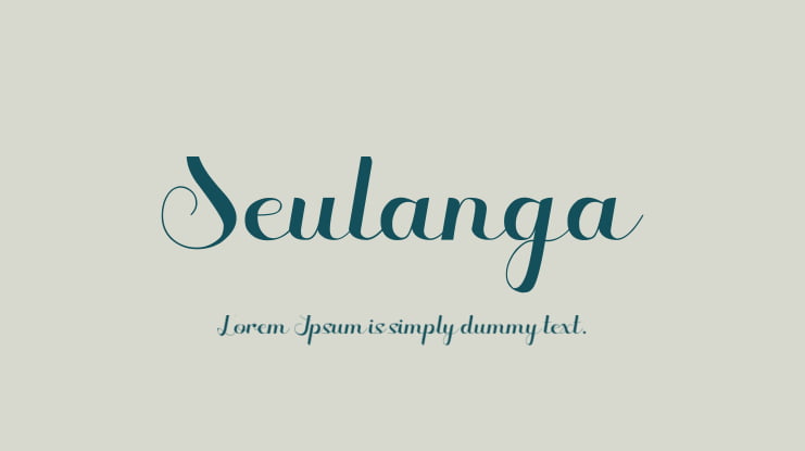 Seulanga Font