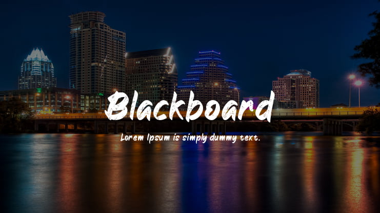 Blackboard Font