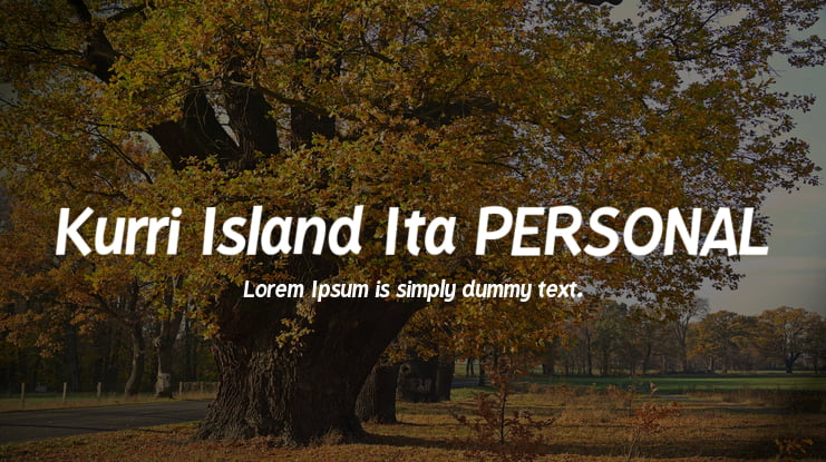Kurri Island Ita PERSONAL Font Family