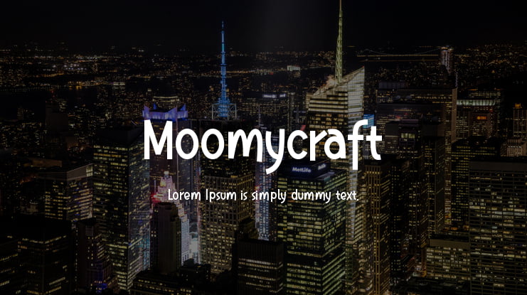 Moomycraft Font