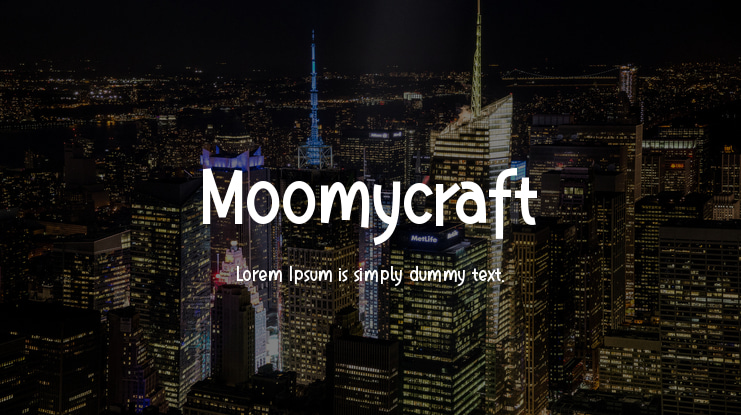 Moomycraft Font