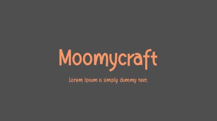 Moomycraft Font