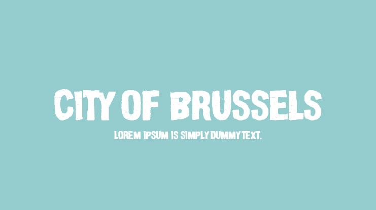 City of Brussels Font