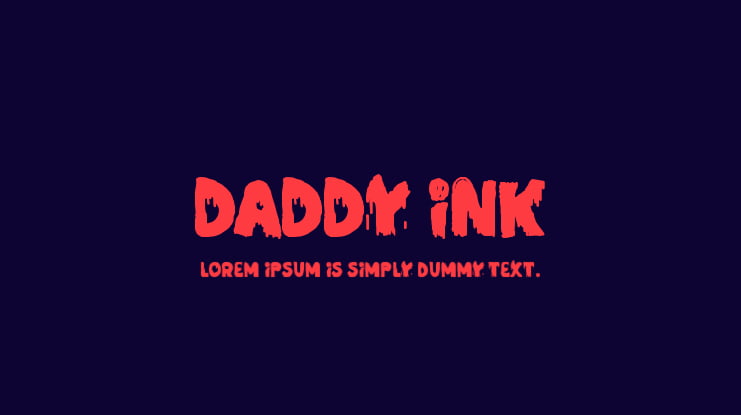Daddy Ink Font
