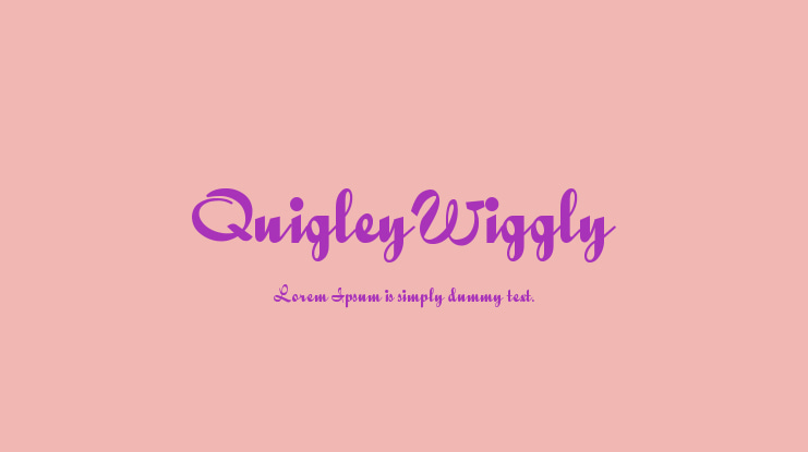 QuigleyWiggly Font