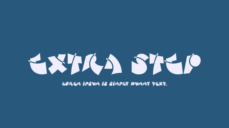 Extra Step Font
