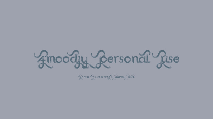 Amoodjy Personal Use Font