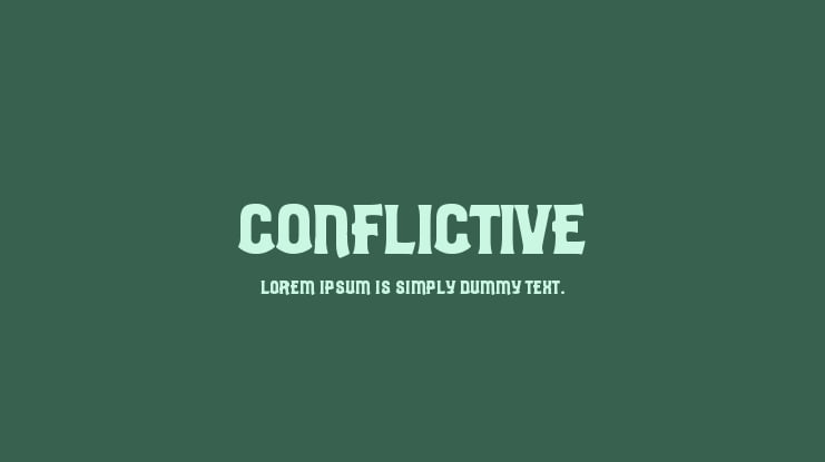 conflictive Font