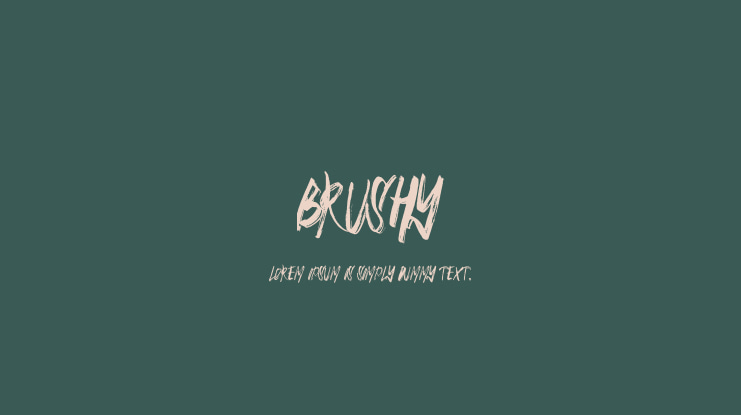 BRUSHY Font Family