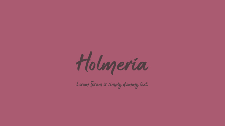 Holmeria Font