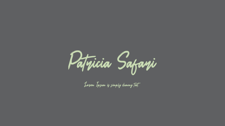 Patricia Safari Font