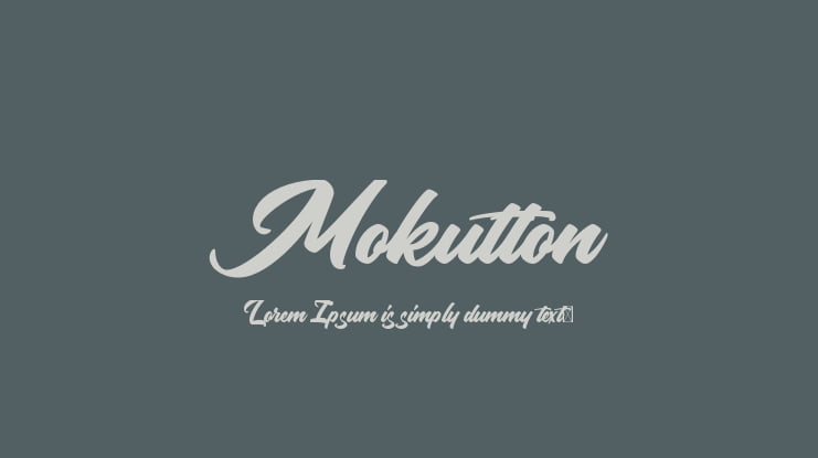 Mokutton Font
