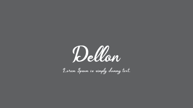Dellon Font