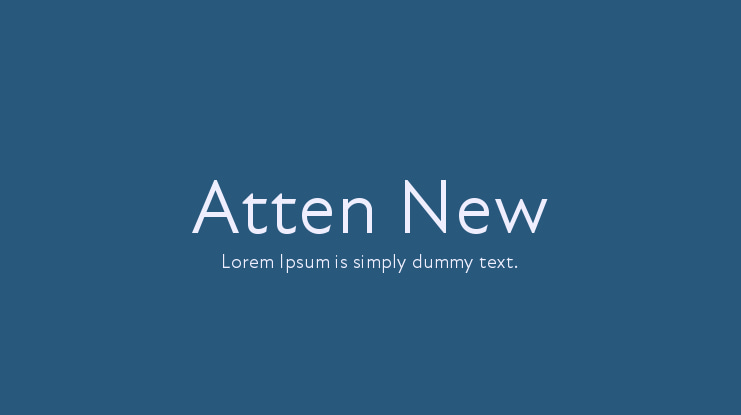 Atten New Font Family