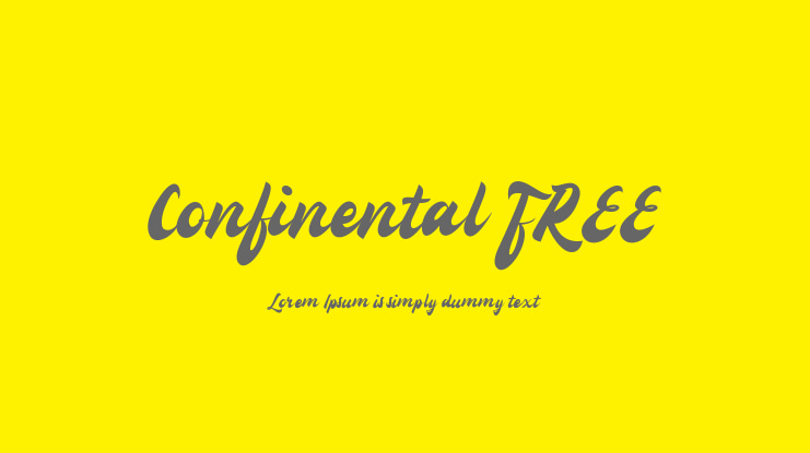 Confinental FREE Font