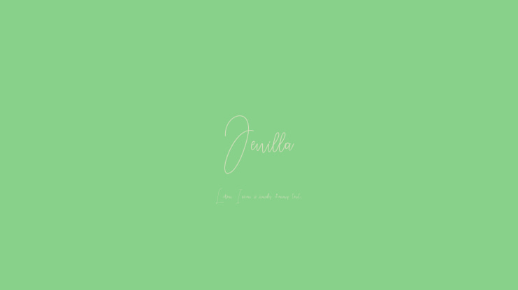 Jenilla Font