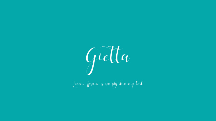 Gietta Font