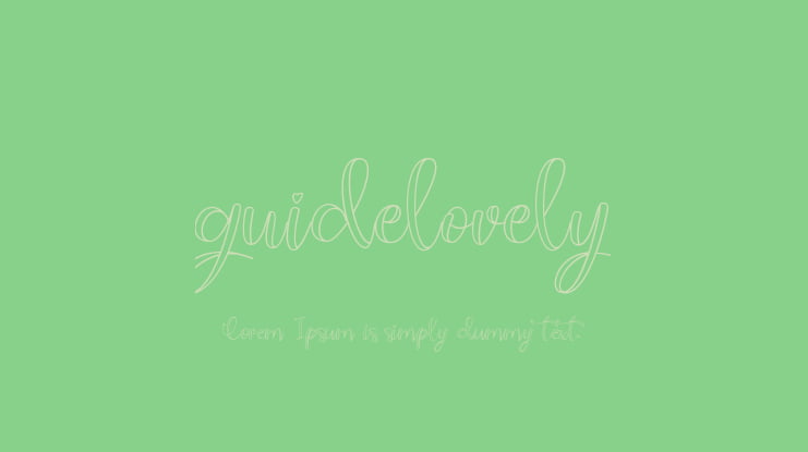 guidelovely Font Family