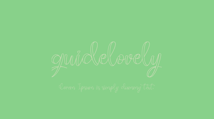 guidelovely Font Family