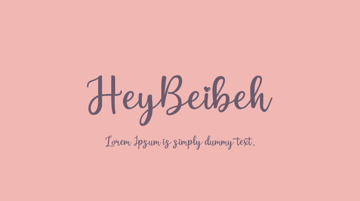 HeyBeibeh Font