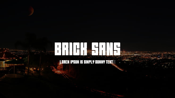 Brick Sans Font
